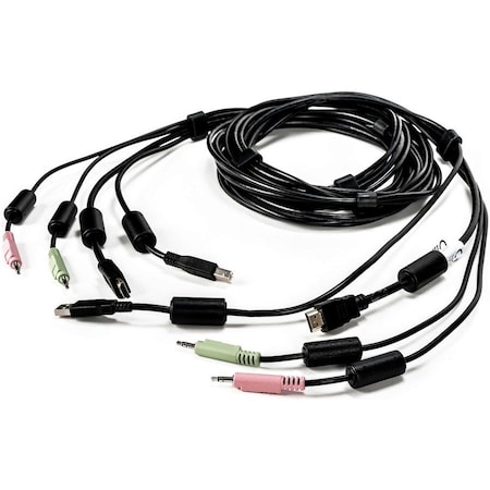 Vertiv AVOCENT KVM Cable - 10 ft, Single Display, HDMI, 1 x USB, 2 x Audio, Standard KVM cable CBL0127