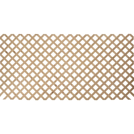 Outdoor Essentials 2 ' Wx8 ' Lx1/2'' Thick Treated Wood Lattice Panel 106025