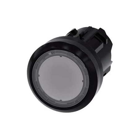 Siemens Illuminated pushbutton, 22 mm, round, plastic, clear, pushbutton 3SU1001-0AB70-0AA0-ZY11