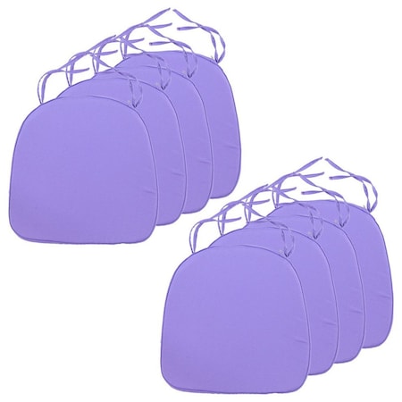 Leisuremod Modern Dining Chair Cushion Pads, Purple, 8PK CAC16PR8
