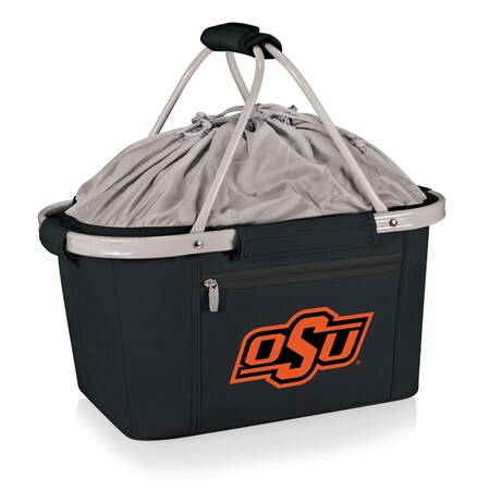 Picnic Time Family Of Brands NCAA Oklahoma State Cowboys Metro Shopping Basket - Insulated Picnic Basket 645-00-175-464-0
