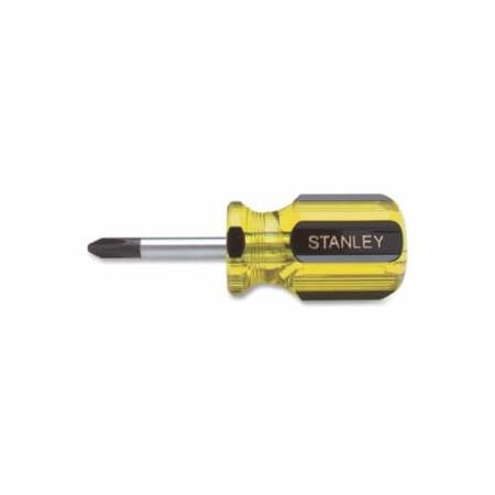 Stanley 100 Plus Phillips Tip Screwdriver, 3-1/2 in L, Black/ Grey, Chrome 680-64-105-A