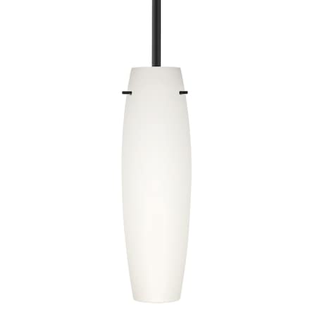 Besa Lighting Besa Suzi 11 Stem Pendant, Carrera, Black Finish, 1x 9W MAX E26 Base 1TT-412119-LED-BK
