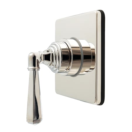 Kingston Brass Single-Handle Six-Way Diverter Valve with Square Trim Kit, Polished Nickel KS4046HL