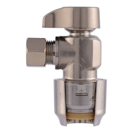 Sharkbite Max Ball Valve, 1/2 x 3/8 in Connection, Push-to-Connect x Compression, 125 psi Pressure UR23036BN