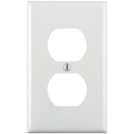 Leviton Duplex Recp Walplt 1G Wh 80703-00W