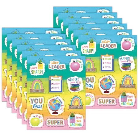 Happily Ever Elementary Creatively Inspired Motivators Shape Stickers, 72-Piece Set, 12PK 168328