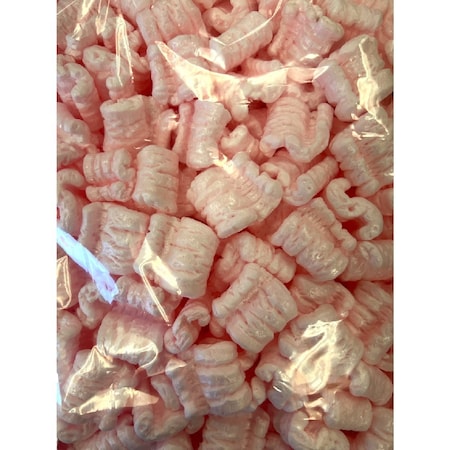 Bubblefast ! 0.6 cu. ft. Pink Anti-Static Packing Peanuts Popcorn made from 100% Recycled Material-Mini Pack Mini-P