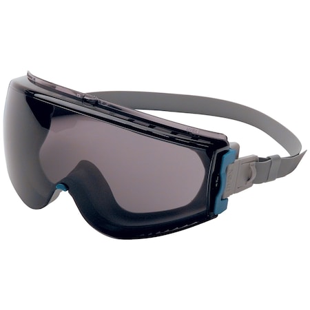 Uvex Indirect Vent Goggle w/Teal Body, Gray Lens and Hydroshield Anti-Fog coating, Neoprene Strap S39611HS