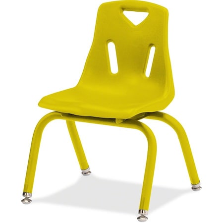 Jonti-Craft Berries Stacking Chair with Powder-Coated Legs, 16 in. Ht, Yellow 8126JC1007