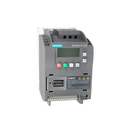 Siemens SINAMICS V20 380-480 V 3 AC -15/+10% 47-63Hz rated power 0.55 kW with 6SL3210-5BE15-5UV0