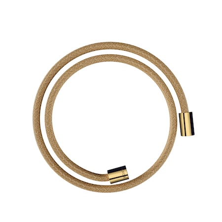 Axor Shower Solutions Textile Hose with Cylindircal Nut, 49" in Polished Gold Optic 28228990