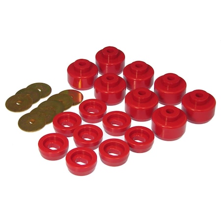 Prothane Canadian Model Body Mount for 1999-2007 Chevy Silverado - Red 7-148