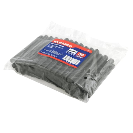 Prime-Line WORKPRO W133362 Hot Glue Gun Sticks 4 in.  Long 0.43 in.  Dia. Black (50 Pack) W133362