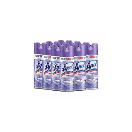 Lysol Disinfectant Spray - For Multi Surface - Spray - 12.5 fl oz (0.4 quart) - Early Morning Breeze, 12PK 80833