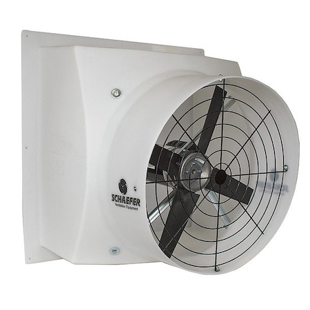 Schaefer Exhaust Fan, 24 Blade dia., Polyethylene PFM244P12