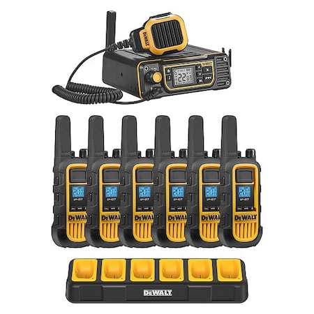Dewalt 2-way Radio, PK6 DXFRS8090-BCH6