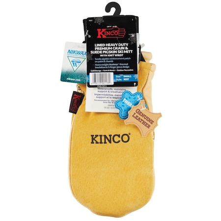 Kinco Mens Small Premium Pigskin Thermal Insulated Mitten 901T-S