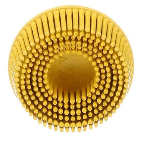 3M Scotch-Brite Roloc Bristle Dsc Rd-Zb, 80, Tr, Yellow 2"X5/8", 40PK 61500132172