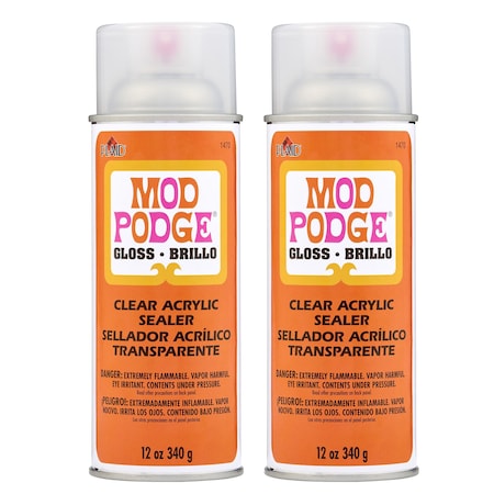 Mod Podge Acrylic Aerosol Sealer, 12oz., Gloss, 2PK 1470