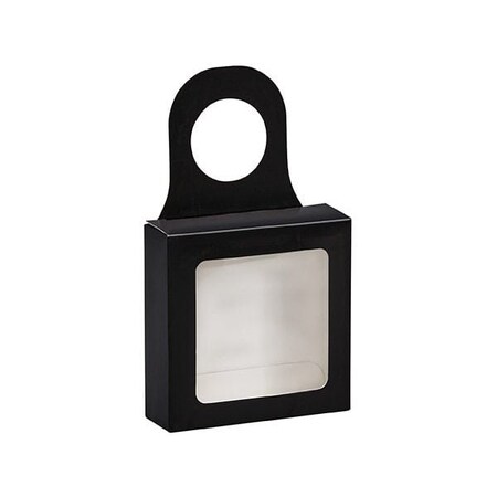 Nashville Wraps Black Bottle Hanger Favor Box, 3.625x1.125x3.625, 6PK 2013