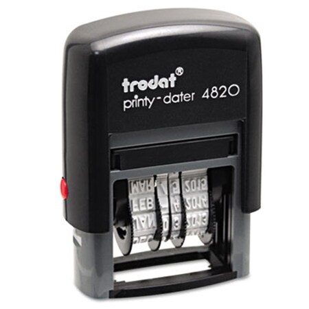 Us Stamp & Sign Us Stamp Trodat Economy Stamp Dater Self-Inking 1 5/8 x 3/8 Black US34149