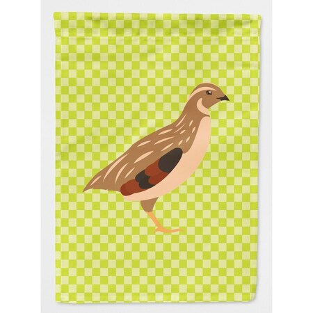 Carolines Treasures Golden Phoenix Quail Green Flag Garden Size BB7781GF