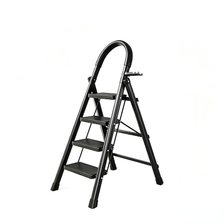 Wrightmaster 3.5 ft. Lightweight Iron Step Ladder (7 ft. Reach), 330 lb. Load Capacity with Thickened Wide Pedal ZROTZ4031