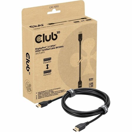 Club 3D B.V DISPLAYPORT CABLE DP54 3M/9.84FT M-M CAC-1093