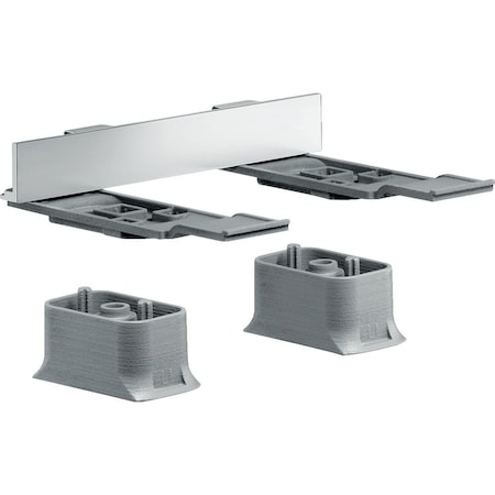 Axor Universal SoftSquare Adapter Set in Polished Nickel 42870830