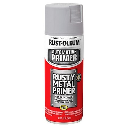Rust-Oleum Automotive Primer, Light Gray, 12 oz. 249331