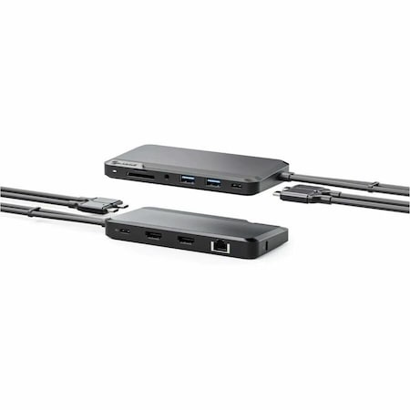 Alogic PORTABLE DOCK FOR MAC - 10-IN-1 WITH DUAL DISPLAY 4K 60HZ SUPPORT - DARK U2CXH-DGR