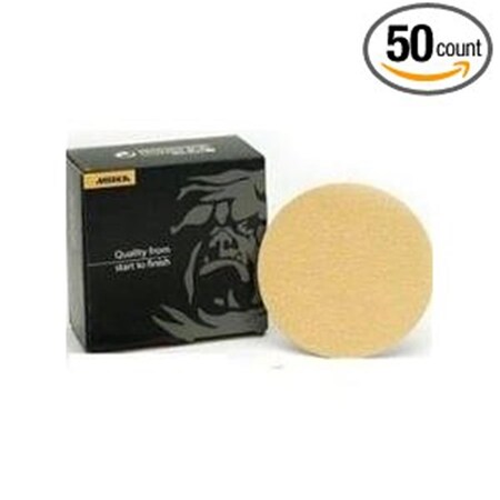 Mirka Abrasives 23-622-500 6 in. Gold Grip Disc P500 MRK-23-622-500