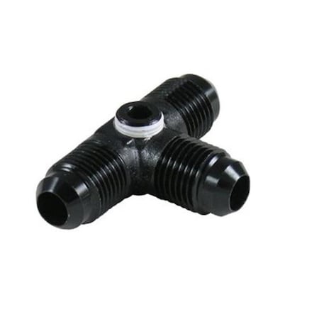 Fragola 997408-BL 8 AN Male Tee with 0.12 in. FPT Port - Black Anodize FRG997408-BL