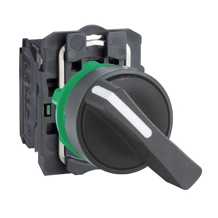 Schneider Electric Non-Illum Selector Switch, Polyamide, 2P XB5AJ21