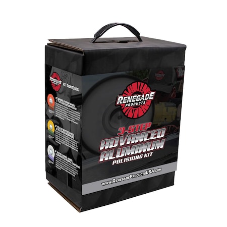 Renegade Products Usa 3-Step Advanced Aluminum Polishing Kit LFGRPKR-BD-ALPK