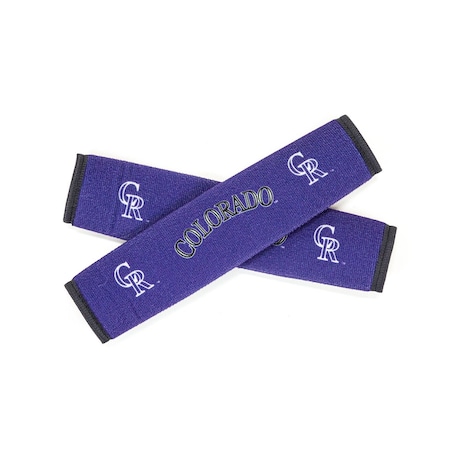 SEAT BELT PADS WITH COLORADO ROCKIES LOGO
