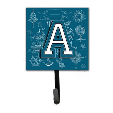 Carolines Treasures Letter A Sea Doodles Initial Alphabet Leash and Key Holder CJ2014-ASH4