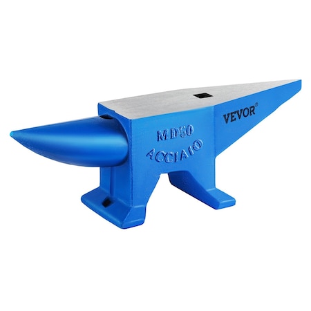 Vevor Steel Anvil Blacksmith 105 Lbs Forged Steel W/ Round And Square Hole GZ50KGGZ