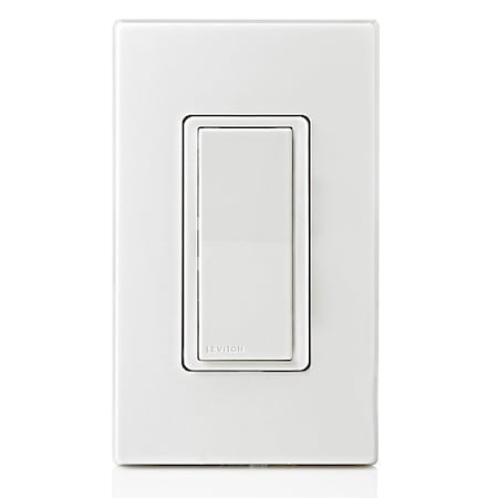 Leviton Wall Switch, Rocker, White SBK00-CSW