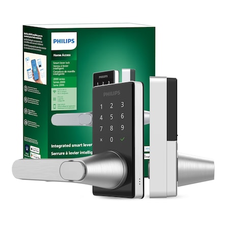 Philips Wi-Fi Smart Deadbolt Lock/Lever All in One Combo DDLOM1020X-15HW-SL