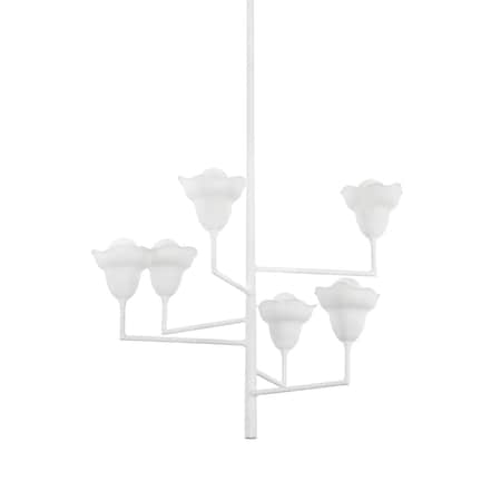 Hudson Valley Lighting Alora 32 in. Chandelier White Plaster 1286-WP