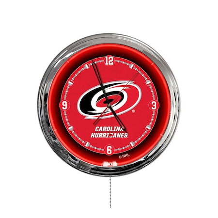 Holland Bar Stool Carolina Hurricanes 16 LED Wall Clock ClkL16