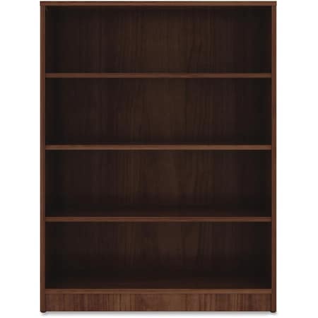 Perfectly Packed 4 Shelf Laminate Bookcase Walnut PE687106