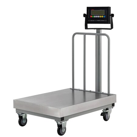Prime Systems NTEP 18 x 24 Bench Scale with Wheels and Backrail 500 lb x 0.1 lb Capacity PS-915-18