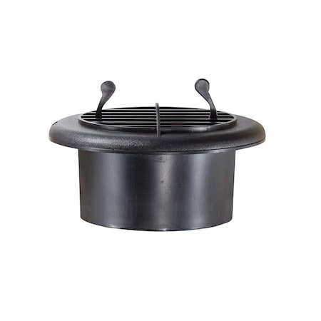 Rv Designer H815 4 in. Plastic Rotaire Register Black R6R-H815