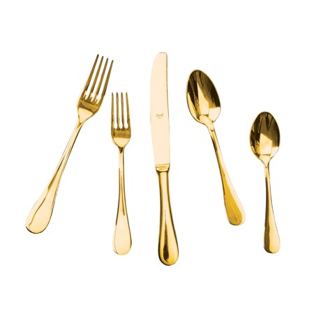 Mepra Brescia Gold Flatware  Set - 20 Pcs. 1020B22020O
