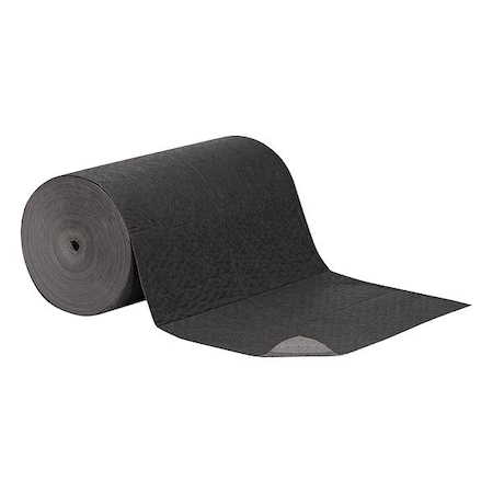 Pig Sorbent Roll, 47 3/8 gal, Universal, Black/Gray, Polypropylene MAT2904