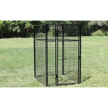 K9 Kennel Store 4ft X 4ft Basic 7ft Tall Wire Kennel Powder Coated B7T4X4FK