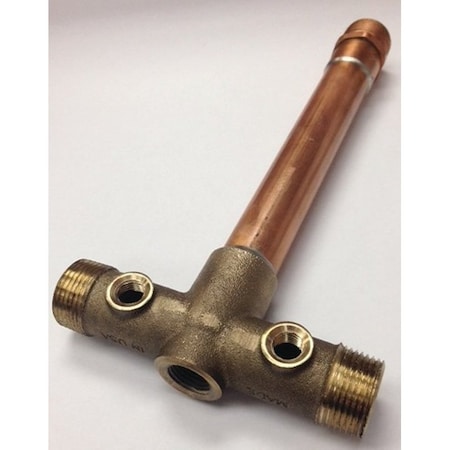 Simmons Simmons 705SB Tank Cross, 3/4 x 1 in Female x Male, 400 psi, Copper/Silicone Bronze 705SB